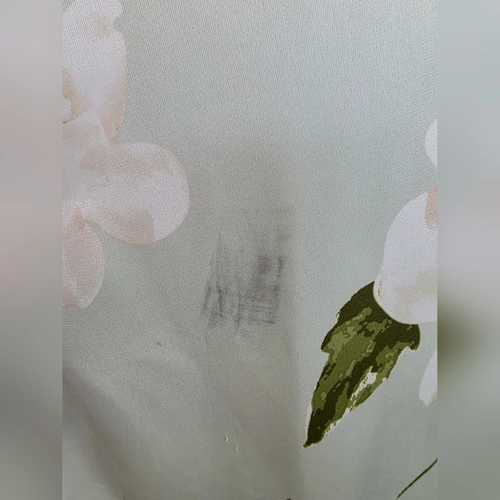 Lulus Radiant Occasion Light Green Mint Floral Satin A-Line Maxi Dress, Large